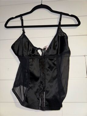 Victoria's Secret Black Sheer Mesh Camisole Bralette